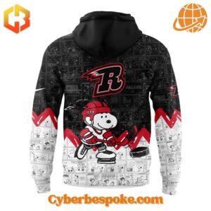 Rapid City Rush Th Anniversary Of Peanuts Snoopy Hoodie features breathable fabric and all-over dye-sublimation prints.