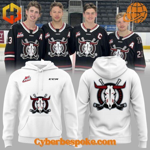 Red Deer Rebels Hoodie features breathable fabric and all-over dye-sublimation prints.