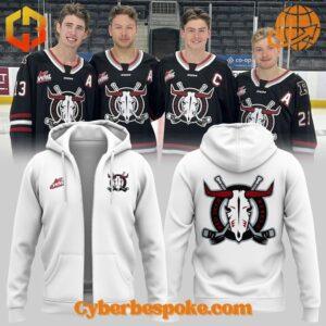 Red Deer Rebels Hoodie features breathable fabric and all-over dye-sublimation prints.