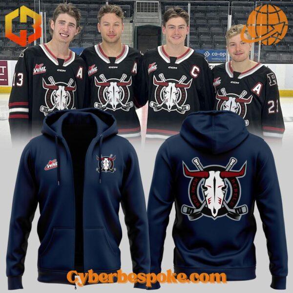 Red Deer Rebels Hoodie features breathable fabric and all-over dye-sublimation prints.