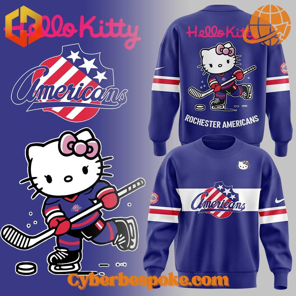 Rochester Americans Hello Kitty Hoodie Wear the extraordinary with the Rochester Americans Hello Kitty Hoodie – hyper-detailed 3D prints that last.