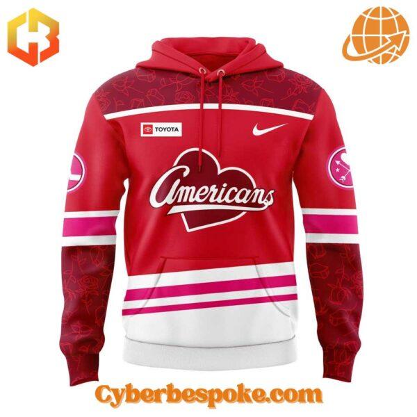 The Rochester Americans Red Threads Uniform Hoodie is made for comfort, confidence, and style.