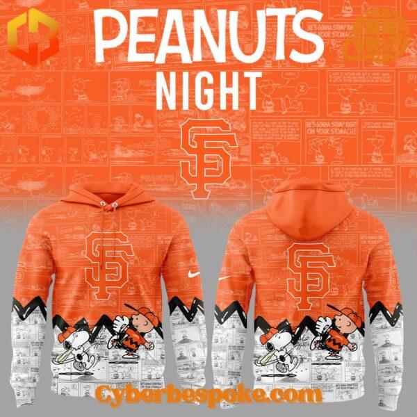 The 1 San Francisco Giants 75th Anniversary Of Peanuts Hoodie combines a modern fit, premium texture, and breathable comfort