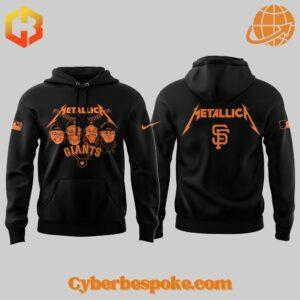 Lightweight and comfortable San Francisco Giants Metallica Black Hoodie perfect for everyday wear