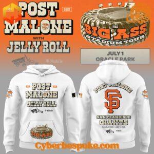 Unisex San Francisco Giants Post Malone Big Ass Stadium Tour Hoodie simple design, easy to style