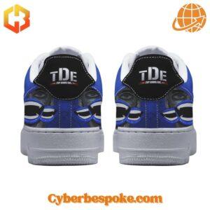 Step into art with the Schoolboy Q Blue Lips Nike Air Force Shoes – vibrant, detailed, and made to stand out.