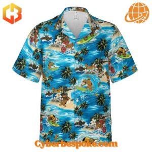 Elevate your footwear game with the sleek and stylish Scooby Doo Surfing Version Hawaiian Shirt