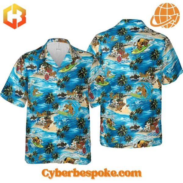 Elevate your footwear game with the sleek and stylish Scooby Doo Surfing Version Hawaiian Shirt