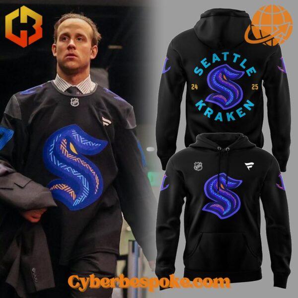 Step into vibrant style with the Seattle Kraken History Night Hoodie