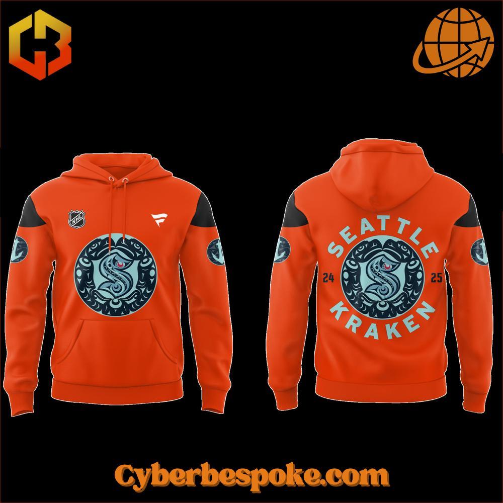 Seattle Kraken Indigenous Peoples Hoodie A soft cotton Seattle Kraken Indigenous Peoples Hoodie eaturing a minimalist design.