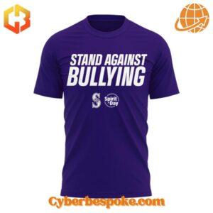 Wear the extraordinary with the Seattle Mariners Stand Against Bullying Shirt – hyper-detailed 3D prints that last.