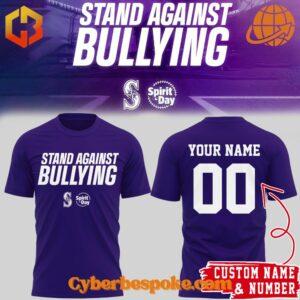 Wear the extraordinary with the Seattle Mariners Stand Against Bullying Shirt – hyper-detailed 3D prints that last.