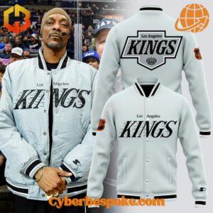 The Snoop Dogg Los Angeles Kings Baseball Jacket blends comfort, quality, and modern design