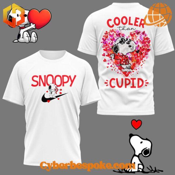 Soft and Classic Style with an Snoopy Cooler Than Cupid Valentine Shirt