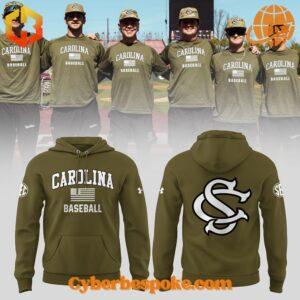 The South Carolina Gamecocks Baseball Salute To Service Hoodie blends comfort, quality, and modern design