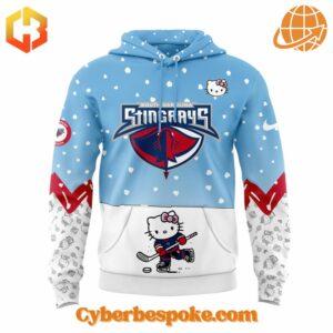 Experience fashion in a new dimension with the South Carolina Stingrays Hello Kitty Hoodie – wear the unexpected.