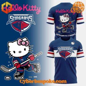 Break the boundaries of traditional fashion with the South Carolina Stingrays Hello Kitty Shirt.