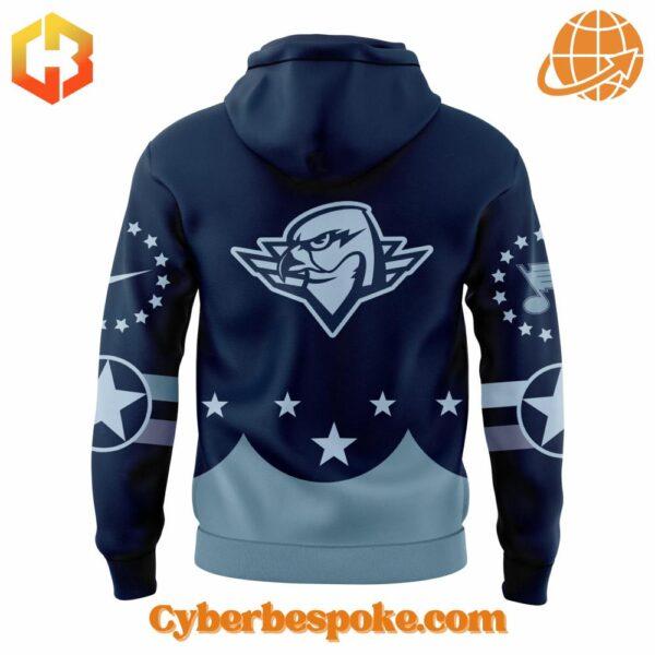 The Springfield Thunderbirds Military Appreciation Hoodie blends comfort, quality, and modern design