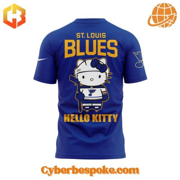 A soft cotton St Louis Blues Hello Kitty Hoodie eaturing a minimalist design.