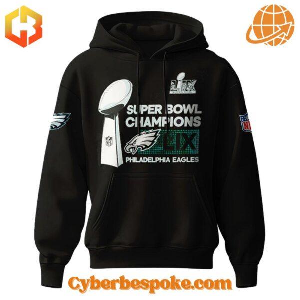 The Super Bowl Lix Champions Philadelphia Eagles Hoodie brings your style to life.