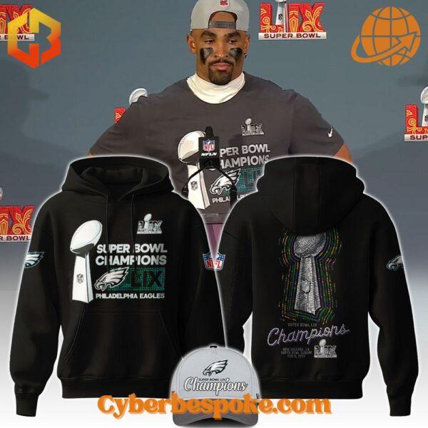 The Super Bowl Lix Champions Philadelphia Eagles Hoodie brings your style to life.