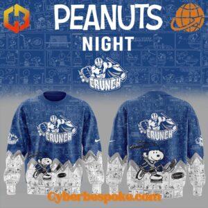 The 1 Syracuse Crunch 75th Anniversary Of Peanuts Sweatshirt combines a modern fit, premium texture, and breathable comfort