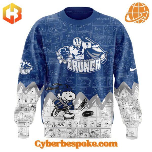 The 2 Syracuse Crunch 75th Anniversary Of Peanuts Sweatshirt combines a modern fit, premium texture, and breathable comfort