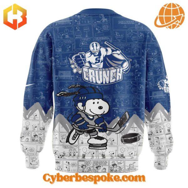 The 3 Syracuse Crunch 75th Anniversary Of Peanuts Sweatshirt combines a modern fit, premium texture, and breathable comfort