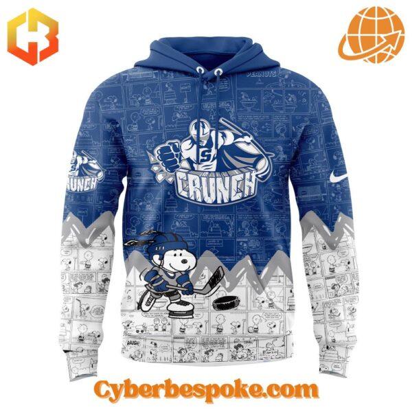 The 5 Syracuse Crunch 75th Anniversary Of Peanuts Sweatshirt combines a modern fit, premium texture, and breathable comfort