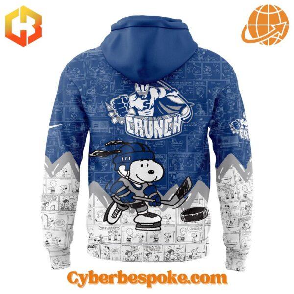 The 6 Syracuse Crunch 75th Anniversary Of Peanuts Sweatshirt combines a modern fit, premium texture, and breathable comfort