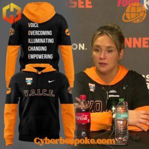 The Tennessee Lady Vols Basketball Voice Hoodie combines a modern fit, premium texture, and breathable comfort