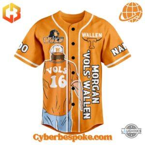 Lightweight and comfortable Tennessee Volunteers Morgan Wallen In My Heart Sands Baseball Jersey perfect for everyday wear