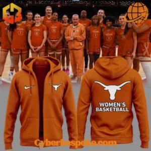 The 1 Texas Longhorns Women's Basketball 2025 Zip Hoodie blends comfort, quality, and modern design