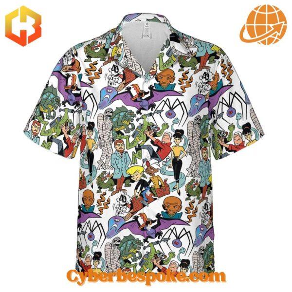 Elevate your footwear game with the sleek and stylish The Real Adventures Of Jonny Quest Version Hawaiian Shirt