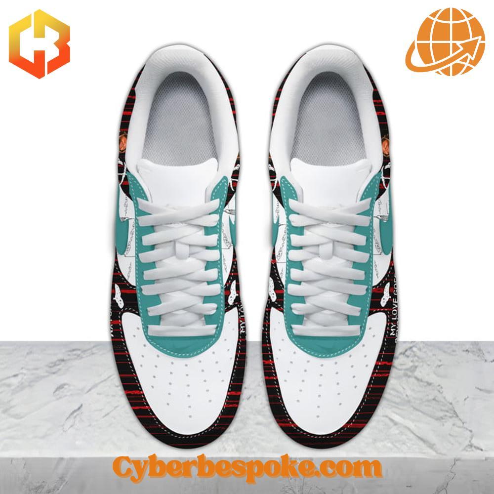 The Weeknd Xo My Love Goes Beyond The Pain Nike Air Force Shoes Step into art with the The Weeknd Xo My Love Goes Beyond The Pain Nike Air Force Shoes – vibrant, detailed, and made to stand out.