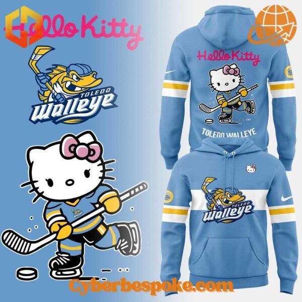 Experience fashion in a new dimension with the Toledo Walleye Hello Kitty Hoodie – wear the unexpected.