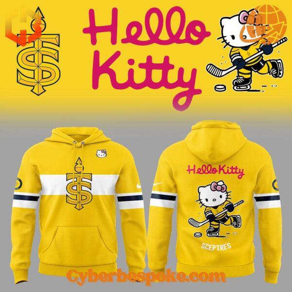 Wear the extraordinary with the Toronto Sceptres Hello Kitty Hoodie – hyper-detailed 3D prints that last.