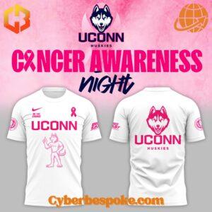 Experience fashion in a new dimension with the Uconn Huskies Basketball Fight Night Cancer Shirt – wear the unexpected.