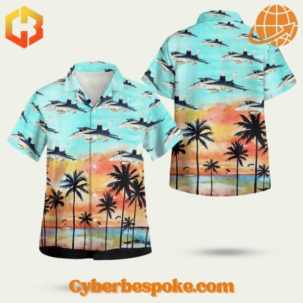 Soft and Classic Style with an Us Navy Boeing Fa Ef Super Hornet Hawaiian Shirt