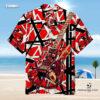 Colorful Van Halen Unisex Hawaiian Shirt with tropical floral patterns and short sleeves