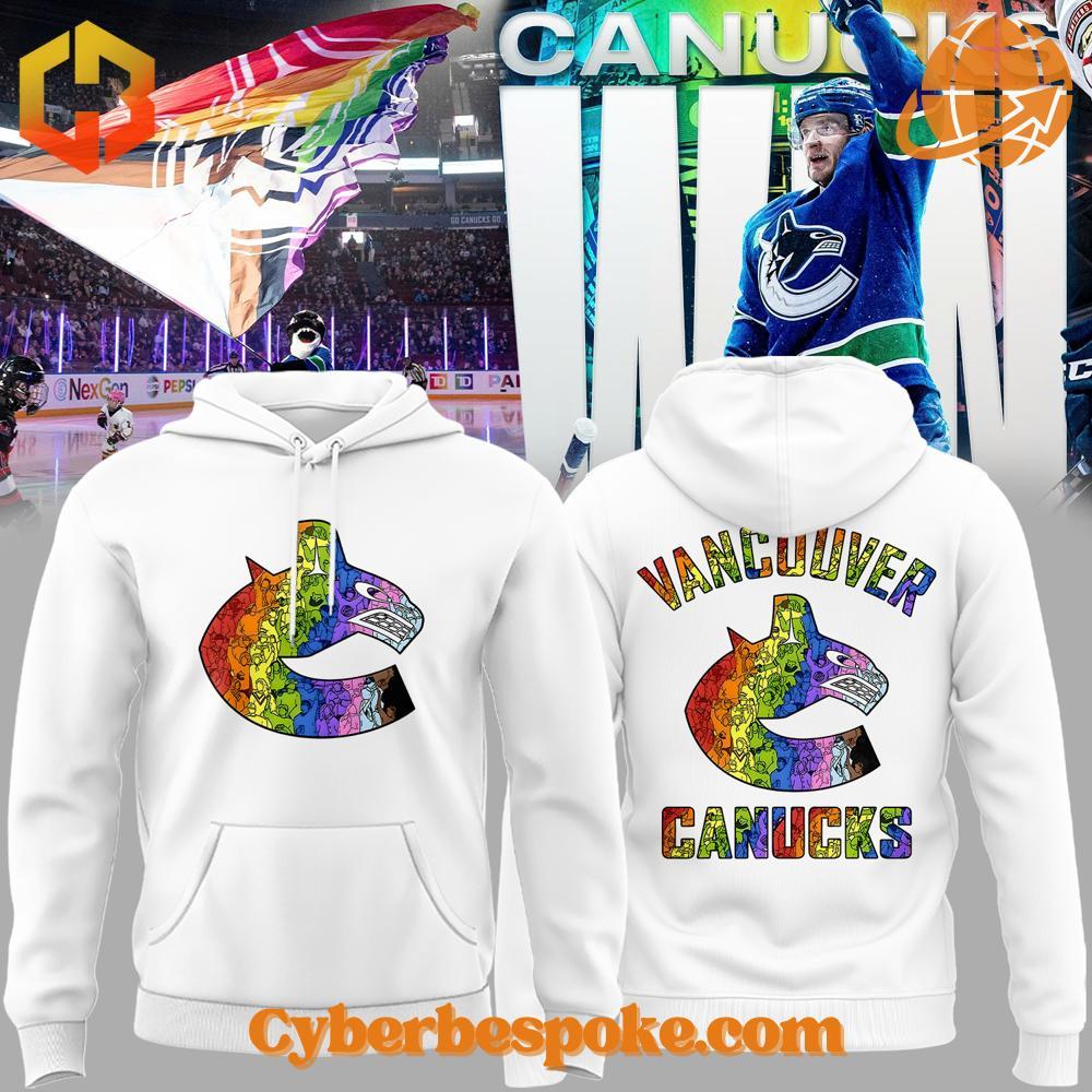 Vancouver Canucks Black Pride Night Hoodie The Vancouver Canucks Black Pride Night Hoodie offers premium quality with a modern touch.