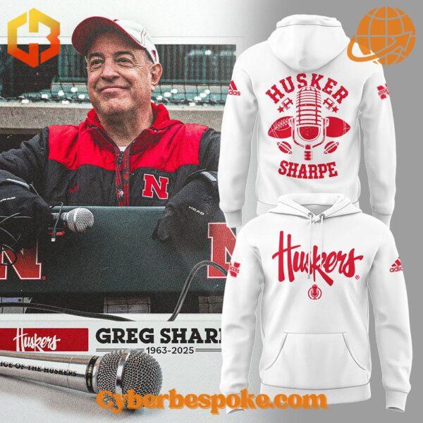 The Voice Of The Nebraska Huskers Greg Sharpe Hoodie is your new go-to for effortless style.