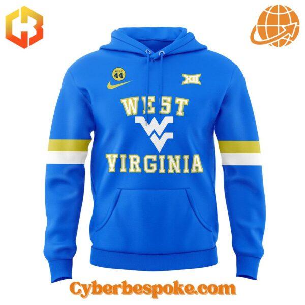 Take your style beyond the ordinary – the West Virginia Jerry West Throwback Uniforms Hoodie brings 3D designs to life.