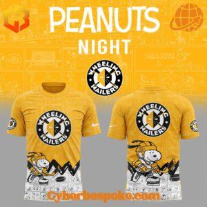 Wheeling Nailers Anniversary Of Peanuts Snoopy Hoodie features breathable fabric and all-over dye-sublimation prints.