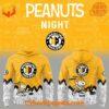 Wheeling Nailers Anniversary Of Peanuts Snoopy Hoodie features breathable fabric and all-over dye-sublimation prints.