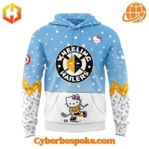 The Wheeling Nailers Hello Kitty Hoodie is designed for all-day wear with a standout look.