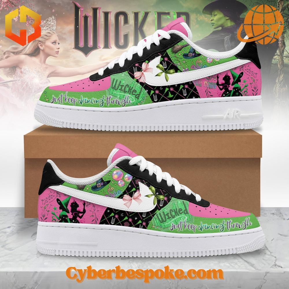 Wicked Film Nike Air Force Shoes Experience fashion in a new dimension with the Wicked Film Nike Air Force Shoes – wear the unexpected.