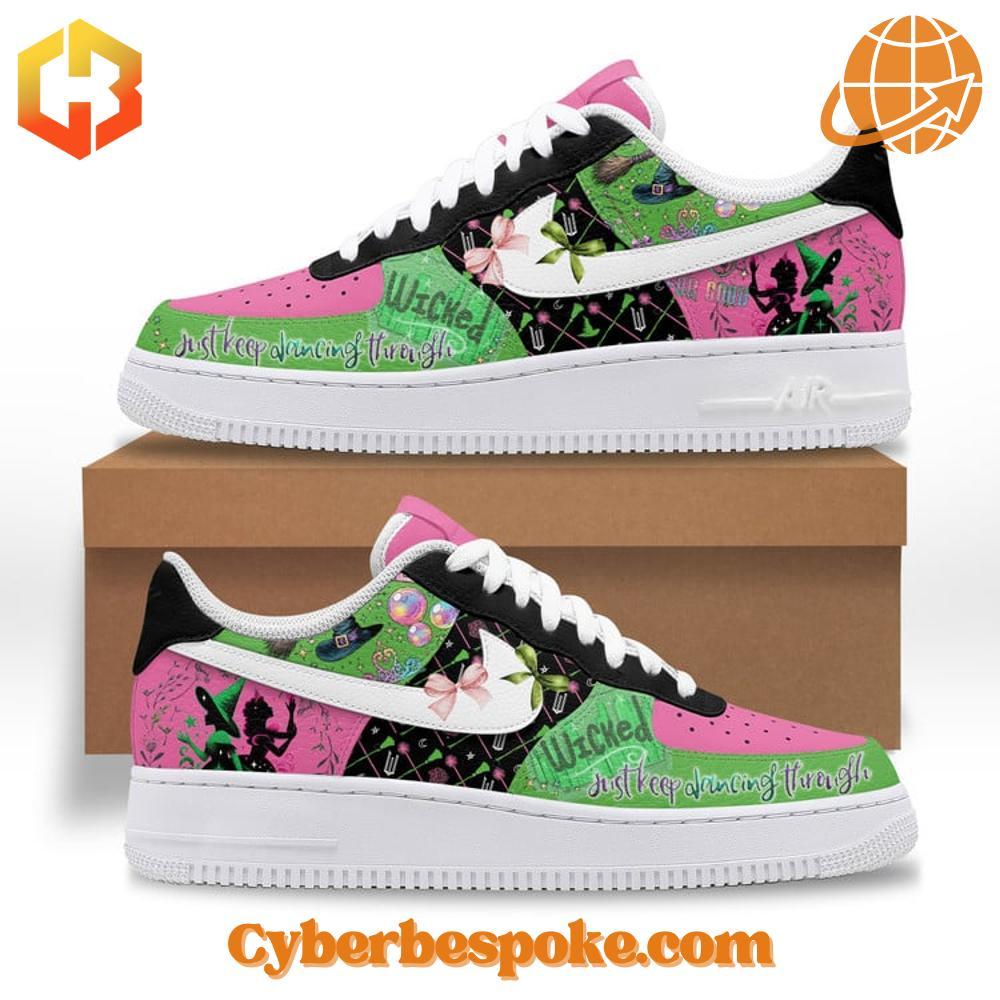 Wicked Film Nike Air Force Shoes Experience fashion in a new dimension with the Wicked Film Nike Air Force Shoes – wear the unexpected.