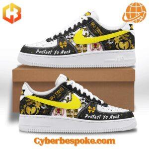 The Wu Tang Clan Protect Ya Neck Nike Air Force Shoes is designed for all-day wear with a standout look.