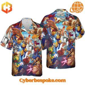 Elevate your footwear game with the sleek and stylish X Men Vs Street Fighter Version Hawaiian Shirt